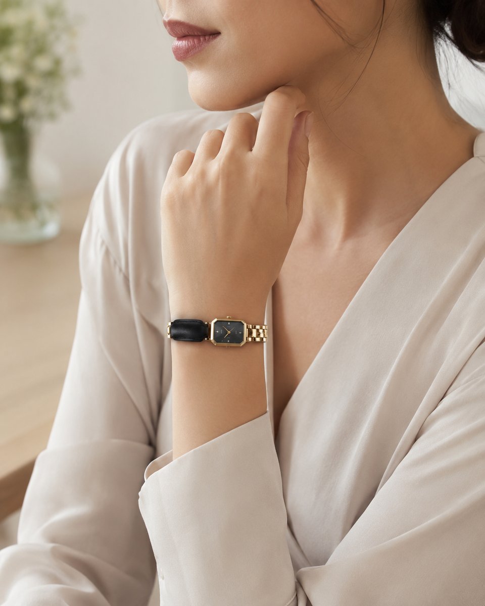 Champagne Classic Watch - Black